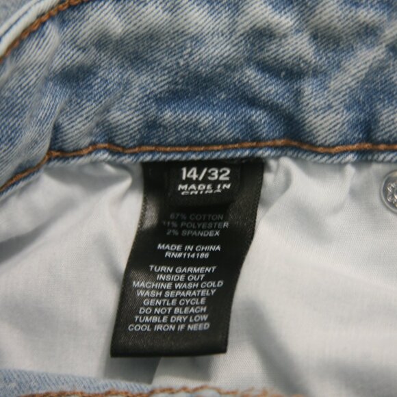 Frye Women's Straight Leg Jeans, Size 14/32, Light Blue Denim - Picture 2 of 3